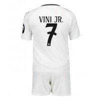 Real Madrid Vinicius Junior #7 Fußballbekleidung Heimtrikot Kinder 2024-25 Kurzarm (+ kurze hosen)